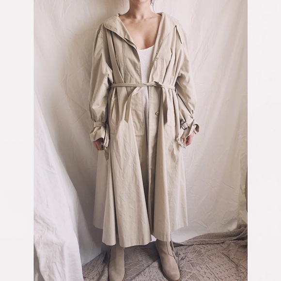 Vintage Jackets & Blazers - Vintage Maxi Trench Coat from Germany